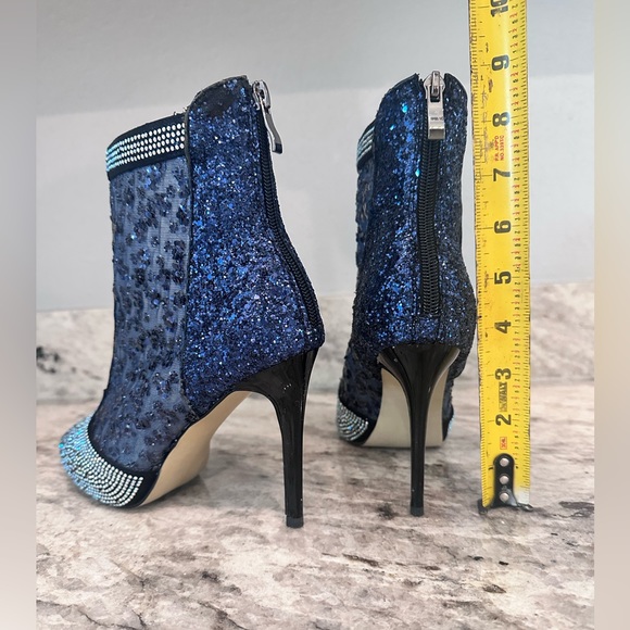 Thin High Heels Boots Women Zip Pointed Toe size 8 - Picture 10 of 11